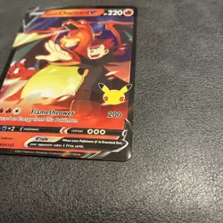 Pokemon Lance's Charizard V Celebrations SWSH133 Black Star Promo Near Mint - Image 2