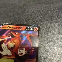 Pokemon Lance's Charizard V Celebrations SWSH133 Black Star Promo Near Mint - Image 5