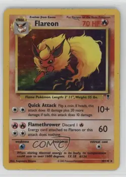 Flareon Holo Pokemon Legendary Collection #10 2002 - Image 1