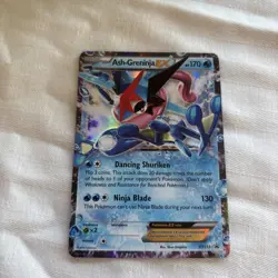 Pokemon TCG Ash-Greninja EX XY133 Blackstar Promo 2016 RARE LP - Image 1