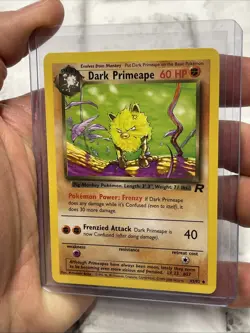 Pokemon TCG Dark Primeape Team Rocket 43/82 Regular Unlimited Uncommon NM/MT Vtg - Image 2