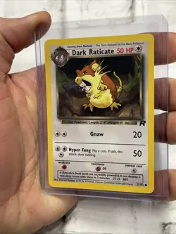 Dark Raticate 51/82 Common Unlimited Edition English Pokemon Team Rocket NM Vtg - Image 2
