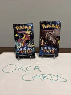 Pokemon TCG Shining Fates Booster Pack Lot Of 2 Sealed - Image 1