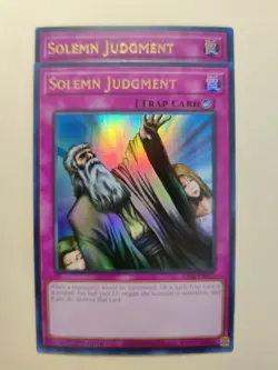 2x Solemn Judgment RA02-EN075 Ultra Rare 1st Edition NM/VLP YuGiOh! - Image 1