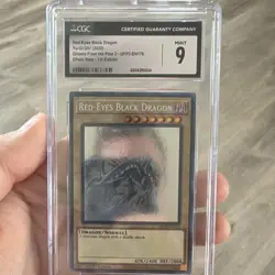 Yu-Gi-Oh! Red-Eyes Black Dragon Ghosts From the Past 2 Ghost Rare CGC 9 English - Image 1