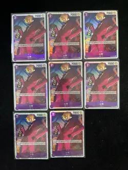 2024 One Piece TCG S-Chinese OP09-065 SR Sanji Full Art Holo Lot*8 LU57 - Image 2