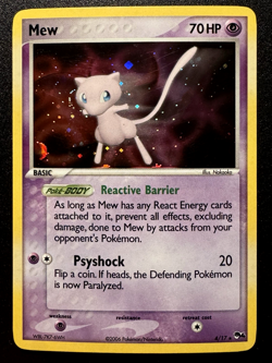 Mew 4/17 POP Series 4 Promo Pokemon Card Holo Foil Rare LP - Image 1