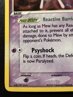 Mew 4/17 POP Series 4 Promo Pokemon Card Holo Foil Rare LP - Image 5
