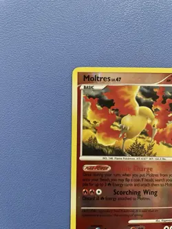 Moltres 10/100 Reverse Holo Rare Majestic Dawn Pokemon Card - Lightly Played - Image 2