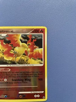 Moltres 10/100 Reverse Holo Rare Majestic Dawn Pokemon Card - Lightly Played - Image 3