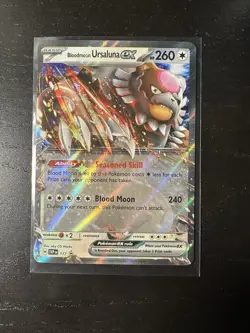 Bloodmoon Ursaluna ex #177 Sv: Scarlet & Violet Promo Cards Holo Rare - Image 1