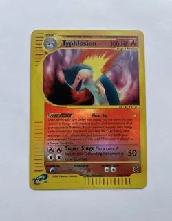 Typhlosion Reverse Holo 028/165 Expedition Base Set Rare Pokemon Card 2002 - Image 1
