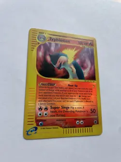 Typhlosion Reverse Holo 028/165 Expedition Base Set Rare Pokemon Card 2002 - Image 2