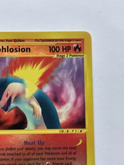 Typhlosion Reverse Holo 028/165 Expedition Base Set Rare Pokemon Card 2002 - Image 4