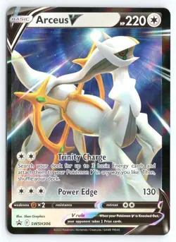 Arceus V SWSH306 SWSH: Sword & Shield Promo Cards Pokemon Card TCG - Image 1