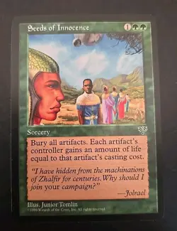 Seeds of Innocence Mirage MTG Regular Lightly Played - Image 1