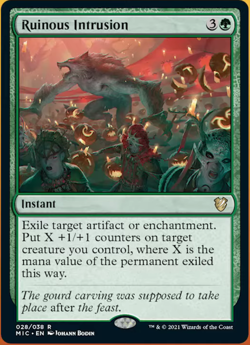 Ruinous Intrusion x4 - Commander: Innistrad: Midnight Hunt - NM-Mint, English - - Image 1