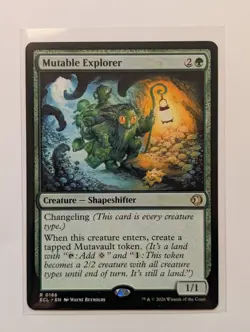 Magic: The Gathering MTG Lorwyn Eclipsed #186 Mutable Explorer R NM - Image 1