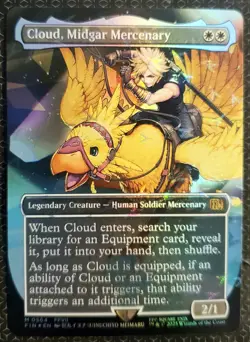 Cloud, Midgar Mercenary (Borderless) (Chocobo Track Foil) Final Fantasy Foil - Image 1