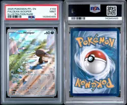 2025 Paldean Wooper 102/094 Pokemon Illustration Rare Phantasmal Flames PSA 9 - Image 1