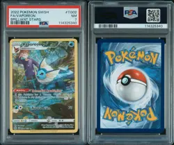 2022 Vaporeon TG02/TG30 Pokemon Ultra Rare SWSH Brilliant Stars Full Art PSA 7 - Image 1