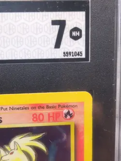 1999 Ninetales 12/102 BASE SET! psa Pokemon Card HOLO Foil Vintage Rare SGC 7 - Image 3