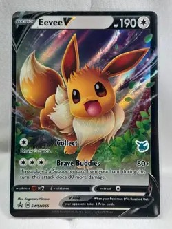 Pokemon SWSH: Sword & Shield Promo Cards Eevee V - SWSH065 (P) - #SWSH065 NM - Image 1
