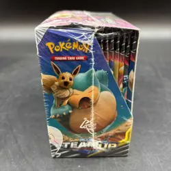 Pokemon TCG Sun & Moon Team Up Booster Box Sealed w/ Acrylic Case - Image 3