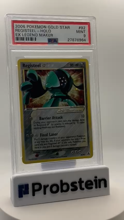 2006 Pokemon Gold Star Ex Legend Maker #92 Registeel Holo PSA 9 MINT - Image 2