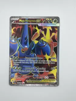 Pokemon TCG Mega Heracross EX #108/094, Phantasmal Flames Ultra Rare Holo, NM - Image 1