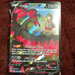 Pokemon Galarian Moltres V TG20/TG30 Full Art Holo Ultra Rare 220 HP - Image 1