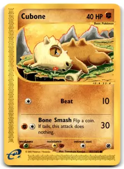 Cubone 2002 Pokemon Expedition Common #103/165 - LP - Image 1