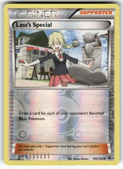 Lass's Special XY - Fates Collide Uncommon,Reverse Holo Pokemon NM - Image 1