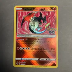 Pokemon - Radiant Charizard - 011/078 Pokemon Go - Radiant Rare - Near Mint - Image 1