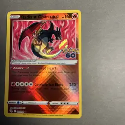 Pokemon - Radiant Charizard - 011/078 Pokemon Go - Radiant Rare - Near Mint - Image 2