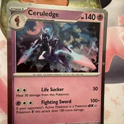 Ceruledge 098/193 Rare Cosmo Holo Pokemon Scarlet & Violet Paldea Evolved 98/193 - Image 1