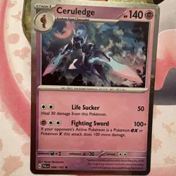 Ceruledge 098/193 Rare Cosmo Holo Pokemon Scarlet & Violet Paldea Evolved 98/193 - Image 2