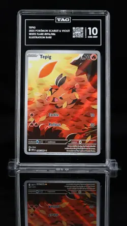 TAG 10 2025 POKEMON WHT EN-WHITE FLARE ILLUSTRATION RARE #096 TEPIG #096 - Image 3