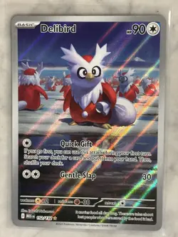 Pokemon TCG Delibird Illustration Rare Mega Evolution 152/132 NM MINT Condition - Image 3