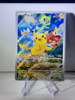 Pikachu 027 Holo Black Star Promo Pokemon Paldea Evolved English Near Mint #A - Image 1