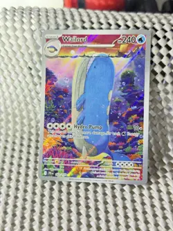 Wailord 162/159 Full Art Holo Pokemon SV09: Journey Together English Near Mint - Image 3