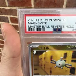 Pokemon JPN Magnemite Reverse Holo Master Ball SV2a 081/165 151 PSA 10 GEM MINT - Image 2