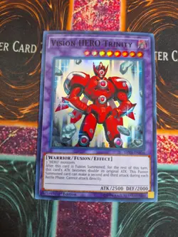 Yu-Gi-Oh! Vision HERO Trinity SHVA-EN036 Super Rare 1st Edition Near Mint - Image 1