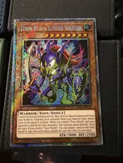 LP Toon Black Luster Soldier (Platinum Secret Rare) RA03-EN272 Quarter... - Image 1