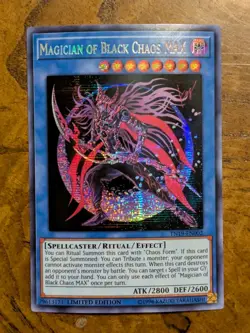 Magician of Black Chaos MAX TN19-EN002 Limited Prismatic Secret Rare Yu-Gi-Oh! - Image 1