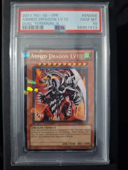 Yugioh Armed Dragon LV10 Duel Terminal PSA 10 DT05-EN058 - Image 1