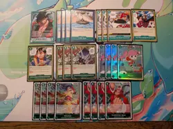 One Piece TCG Green Dracule Mihawk Deck OP14 The Azure Sea's Seven Perona Shanks - Image 1