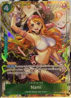 One Piece TCG - Nami OP14-031 SR* (Alternate Art) - The Azure Sea's Seven NM/M - Image 1