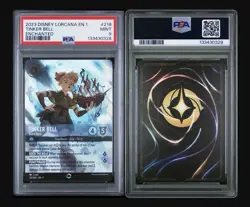 DISNEY LORCANA #216 TINKER BELL - GIANT FAIRY EN THE FIRST CHAPTER PSA 9 [328] - Image 3