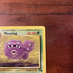 Pokemon TCG Weezing Fossil, 1st Edition Card 45/62 LP+ - Image 4